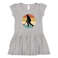 thumbnail image 1 of Inktastic Hockey Player Retro Sunset Girls Toddler Dress, 1 of 5