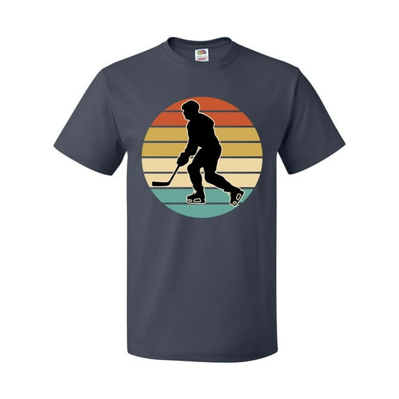 Inktastic Hockey Player Retro Sunset T-Shirt