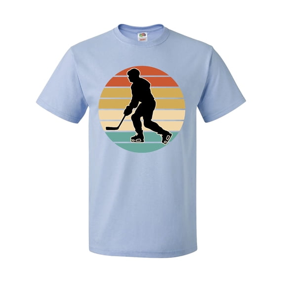 Inktastic Hockey Player Retro Sunset T-Shirt
