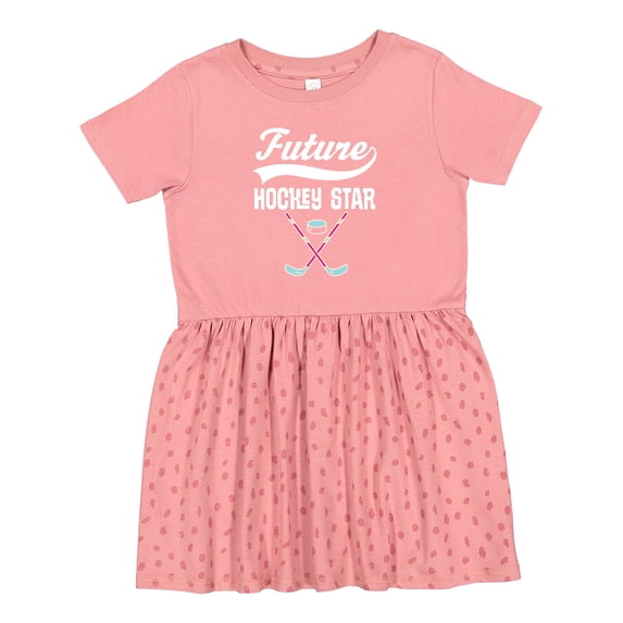 Inktastic Hockey Star Future Girls Toddler Dress