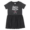thumbnail image 1 of Inktastic Hockey Star Future Girls Toddler Dress, 1 of 5