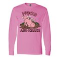thumbnail image 1 of Inktastic Hogs and Kisses with Cute Pig Family Long Sleeve T-Shirt, 1 of 5