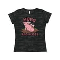 thumbnail image 1 of Inktastic Hogs and Kisses with Cute Pig Family Women's T-Shirt, 1 of 5