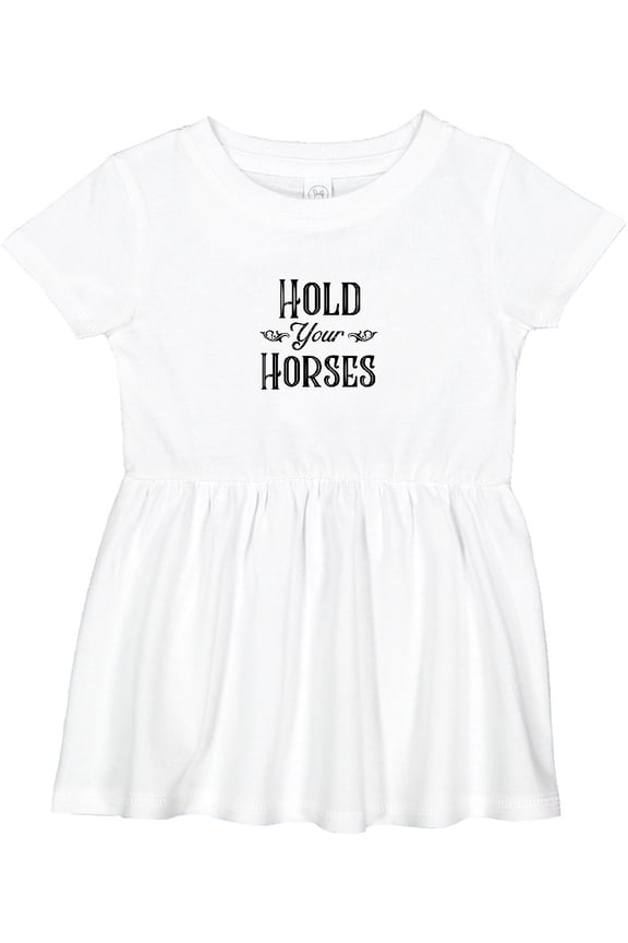 Hold Your Horses Girls Baby Dress