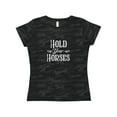 thumbnail image 1 of Inktastic Hold Your Horses in White Women's T-Shirt, 1 of 5