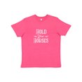thumbnail image 1 of Inktastic Hold Your Horses in White Youth T-Shirt, 1 of 5
