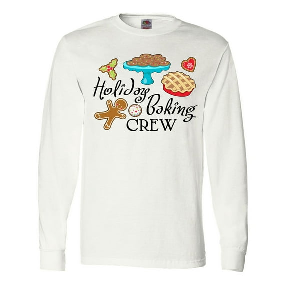 Inktastic Holiday Baking Crew Long Sleeve T-Shirt