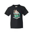 thumbnail image 1 of Inktastic Holiday Marshmallows in Hot Chocolate Youth T-Shirt, 1 of 5