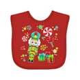 thumbnail image 1 of Inktastic Holiday Nutcracker and Candy for Christmas Boys or Girls Baby Bib, 1 of 4