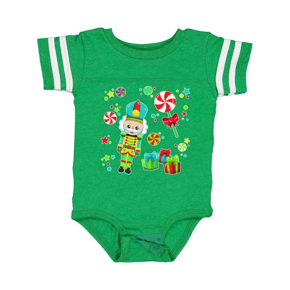 Inktastic Holiday Nutcracker and Candy for Christmas Boys or Girls Baby Bodysuit