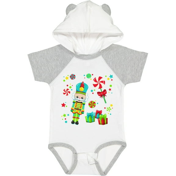 Inktastic Holiday Nutcracker and Candy for Christmas Boys or Girls Baby Bodysuit