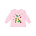 thumbnail image 1 of Inktastic Holiday Nutcracker and Candy for Christmas Boys or Girls Long Sleeve Toddler T-Shirt, 1 of 5