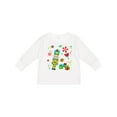 thumbnail image 1 of Inktastic Holiday Nutcracker and Candy for Christmas Boys or Girls Long Sleeve Toddler T-Shirt, 1 of 5