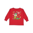 thumbnail image 1 of Inktastic Holiday Nutcracker and Candy for Christmas Boys or Girls Long Sleeve Toddler T-Shirt, 1 of 5