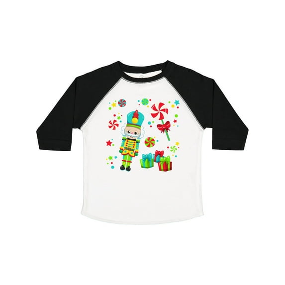 Inktastic Holiday Nutcracker and Candy for Christmas Boys or Girls Toddler T-Shirt
