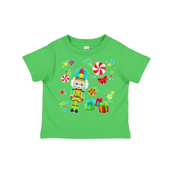 Inktastic Holiday Nutcracker and Candy for Christmas Boys or Girls Toddler T-Shirt