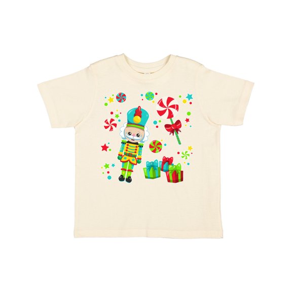 Inktastic Holiday Nutcracker and Candy for Christmas Boys or Girls Toddler T-Shirt