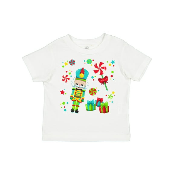 Inktastic Holiday Nutcracker and Candy for Christmas Boys or Girls Toddler T-Shirt