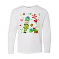 thumbnail image 1 of Inktastic Holiday Nutcracker and Candy for Christmas Long Sleeve Youth T-Shirt, 1 of 5