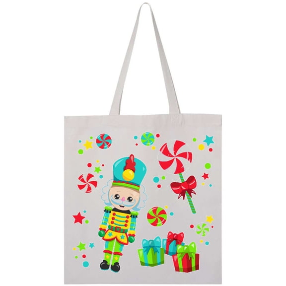 Inktastic Holiday Nutcracker and Candy for Christmas Tote Bag