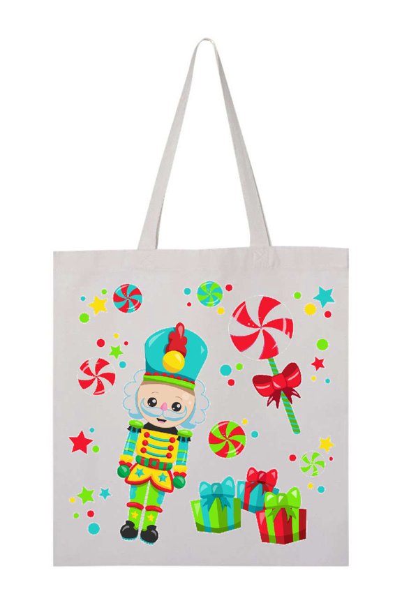 Holiday Nutcracker and Candy for Christmas Tote Bag