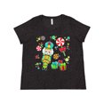 thumbnail image 1 of Inktastic Holiday Nutcracker and Candy for Christmas Women's Plus Size T-Shirt, 1 of 5
