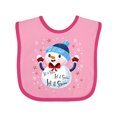 thumbnail image 1 of Inktastic Holiday Snowman Boys or Girls Baby Bib, 1 of 4
