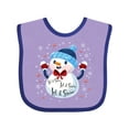 thumbnail image 1 of Inktastic Holiday Snowman Boys or Girls Baby Bib, 1 of 4