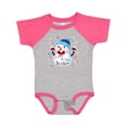 thumbnail image 1 of Inktastic Holiday Snowman Boys or Girls Baby Bodysuit, 1 of 5