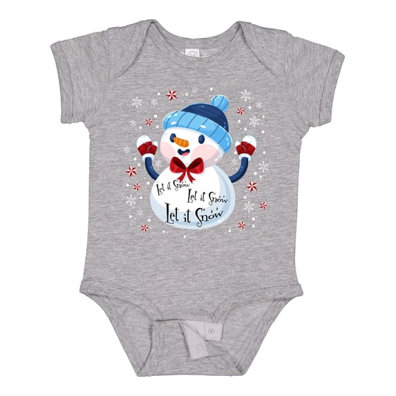 Inktastic Holiday Snowman Boys or Girls Baby Bodysuit