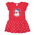 thumbnail image 1 of Inktastic Holiday Snowman Gift Baby Girl Dress, 1 of 4