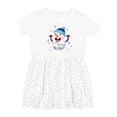 thumbnail image 1 of Inktastic Holiday Snowman Girls Toddler Dress, 1 of 5