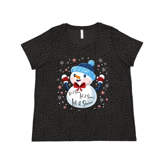 Inktastic Holiday Snowman Women's Plus Size T-Shirt