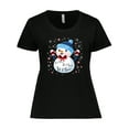 thumbnail image 1 of Inktastic Holiday Snowman Women's Plus Size T-Shirt, 1 of 5