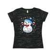 thumbnail image 1 of Inktastic Holiday Snowman Women's T-Shirt, 1 of 5