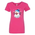 thumbnail image 1 of Inktastic Holiday Snowman Women's T-Shirt, 1 of 5