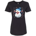 thumbnail image 1 of Inktastic Holiday Snowman Women's T-Shirt, 1 of 5