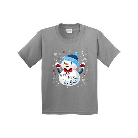 Inktastic Holiday Snowman Youth T-Shirt