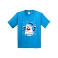 thumbnail image 1 of Inktastic Holiday Snowman Youth T-Shirt, 1 of 5