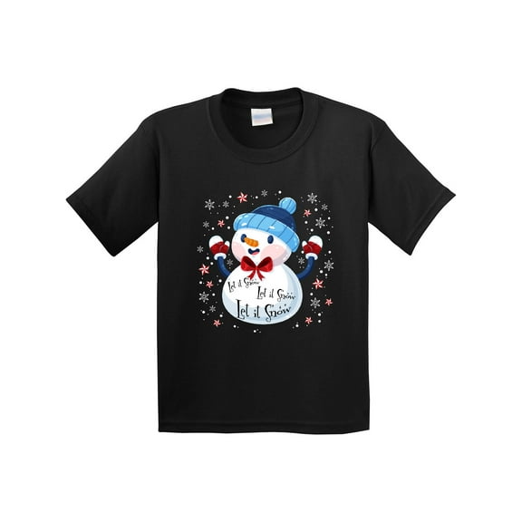 Inktastic Holiday Snowman Youth T-Shirt