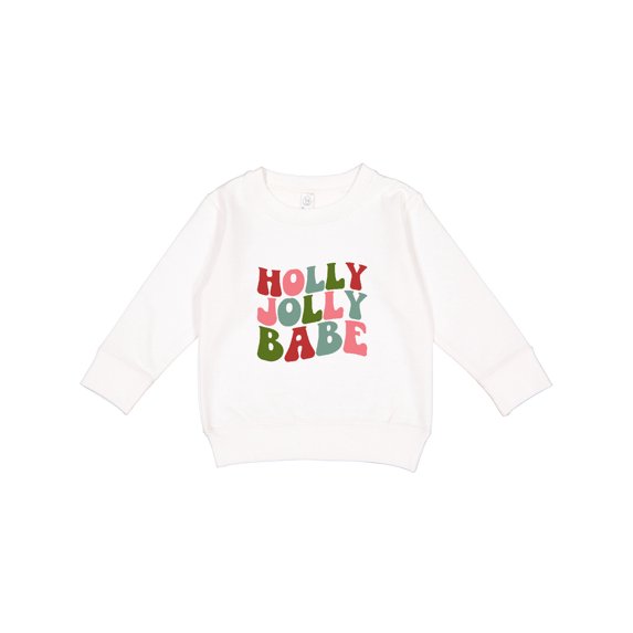 Inktastic Holly Jolly Babe Toddler Sweatshirt