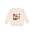 thumbnail image 1 of Inktastic Holly Jolly Babe Toddler Sweatshirt, 1 of 4