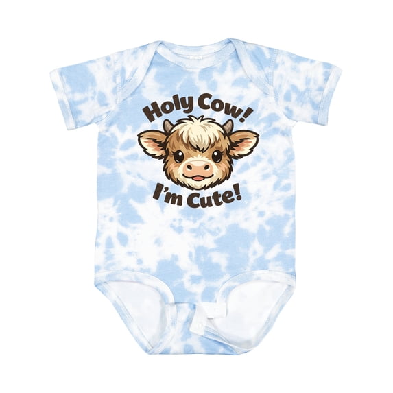 Inktastic Holy Cow I'm Cute Boys or Girls Baby Bodysuit