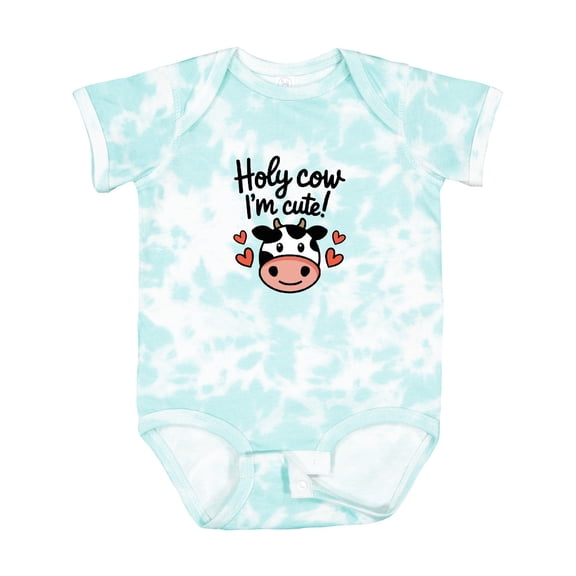 Inktastic Holy Cow I'm Cute Boys or Girls Baby Bodysuit