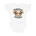 thumbnail image 1 of Inktastic Holy Cow I'm Cute Boys or Girls Baby Bodysuit, 1 of 5