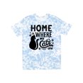 thumbnail image 1 of Inktastic Home is Where My Cats Are with Cat Illustration and Pawprints T-Shirt, 1 of 5