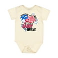 thumbnail image 1 of Inktastic Home of the Free Because My Daddy is Brave Boys or Girls Baby Bodysuit, 1 of 5