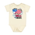 thumbnail image 1 of Inktastic Home of the Free Because My Uncle is Brave Boys or Girls Baby Bodysuit, 1 of 5