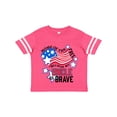thumbnail image 1 of Inktastic Home of the Free Because My Uncle is Brave Boys or Girls Toddler T-Shirt, 1 of 5