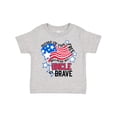 thumbnail image 1 of Inktastic Home of the Free Because My Uncle is Brave Boys or Girls Toddler T-Shirt, 1 of 5